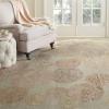 imageMartha Stewart x SAFAVIEH Area Rug Collection  79quot x 99quot Herbal Garden Handmade Wool ampamp Viscose Ideal for Living Room Bedroom Office Dining Space MSR3259CHerbal Garden