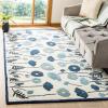 imageMartha Stewart x SAFAVIEH Area Rug Collection  8 x 10 Azurite Blue Handmade Wool ampamp Viscose Ideal for Living Room Bedroom Office Dining Space MSR3627AAzurite Blue