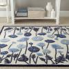 imageMartha Stewart x SAFAVIEH Area Rug Collection  8 x 10 Azurite Blue Handmade Wool ampamp Viscose Ideal for Living Room Bedroom Office Dining Space MSR3627AAzurite Blue