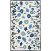 imageMartha Stewart x SAFAVIEH Area Rug Collection  8 x 10 Azurite Blue Handmade Wool ampamp Viscose Ideal for Living Room Bedroom Office Dining Space MSR3627AAzurite Blue