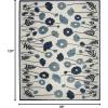 imageMartha Stewart x SAFAVIEH Area Rug Collection  8 x 10 Azurite Blue Handmade Wool ampamp Viscose Ideal for Living Room Bedroom Office Dining Space MSR3627AAzurite Blue