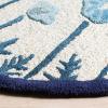 imageMartha Stewart x SAFAVIEH Area Rug Collection  8 x 10 Azurite Blue Handmade Wool ampamp Viscose Ideal for Living Room Bedroom Office Dining Space MSR3627AAzurite Blue