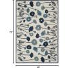 imageMartha Stewart x SAFAVIEH Area Rug Collection  8 x 10 Azurite Blue Handmade Wool ampamp Viscose Ideal for Living Room Bedroom Office Dining Space MSR3627AAzurite Blue