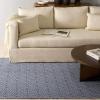 imageMartha Stewart x SAFAVIEH Area Rug Collection  8 x 10 Blue ampamp Grey Flat Weave Cotton Ideal for Living Room Bedroom Office Dining Space MSR401MBlueGrey