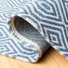 imageMartha Stewart x SAFAVIEH Area Rug Collection  8 x 10 Blue ampamp Grey Flat Weave Cotton Ideal for Living Room Bedroom Office Dining Space MSR401MBlueGrey
