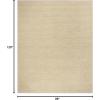 imageMartha Stewart x SAFAVIEH Area Rug Collection  8 x 10 Chamois Beige Handmade Wool ampamp Viscose Ideal for Living Room Bedroom Office Dining Space MSR3612AOolong Tea Green