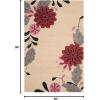 imageMartha Stewart x SAFAVIEH Area Rug Collection  8 x 10 Ivory Handmade Wool Ideal for Living Room Bedroom Office Dining Space MSR4871AIvory
