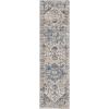 imageMartha Stewart x SAFAVIEH Area Rug Collection  8 x 10 Ivory ampamp Blue NonShedding ampamp Easy Cleaning Ideal for Living Room Bedroom Office Dining Space MSR868AIvoryBlue
