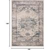 imageMartha Stewart x SAFAVIEH Area Rug Collection  8 x 10 Ivory ampamp Blue NonShedding ampamp Easy Cleaning Ideal for Living Room Bedroom Office Dining Space MSR868AIvoryBlue