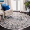 imageMartha Stewart x SAFAVIEH Area Rug Collection  8 x 10 Ivory ampamp Blue NonShedding ampamp Easy Cleaning Ideal for Living Room Bedroom Office Dining Space MSR868AIvoryBlue
