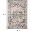 imageMartha Stewart x SAFAVIEH Area Rug Collection  8 x 10 Ivory ampamp Blue NonShedding ampamp Easy Cleaning Ideal for Living Room Bedroom Office Dining Space MSR868AIvoryBlue