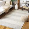 imageMartha Stewart x SAFAVIEH Area Rug Collection  8 x 10 Ivory ampamp Grey Handmade Wool Ideal for Living Room Bedroom Office Dining Space MSR9606AIvoryGrey
