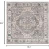 imageMartha Stewart x SAFAVIEH Area Rug Collection  8 x 10 Ivory ampamp Grey NonShedding ampamp Easy Cleaning Ideal for Living Room Bedroom Office Dining Space MSR867AIvoryGrey
