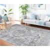 imageMartha Stewart x SAFAVIEH Area Rug Collection  8 x 10 Light Blue ampamp Ivory NonShedding ampamp Easy Cleaning Ideal for Living Room Bedroom Office Dining Space MSR877MLight Blue  Ivory