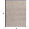 imageMartha Stewart x SAFAVIEH Area Rug Collection  8 x 10 Natural ampamp Dark Grey Sisal Ideal for Living Room Bedroom Dining Space MSR9441ANaturalDark Grey