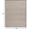 imageMartha Stewart x SAFAVIEH Area Rug Collection  8 x 10 Natural ampamp Dark Grey Sisal Ideal for Living Room Bedroom Dining Space MSR9441ANaturalDark Grey