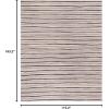 imageMartha Stewart x SAFAVIEH Area Rug Collection  8 x 10 Nimbus Cloud Gray Handmade Wool ampamp Viscose Ideal for Living Room Bedroom Office Dining Space MSR3619ATilled Soil Brown