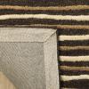 imageMartha Stewart x SAFAVIEH Area Rug Collection  8 x 10 Nimbus Cloud Gray Handmade Wool ampamp Viscose Ideal for Living Room Bedroom Office Dining Space MSR3619ATilled Soil Brown