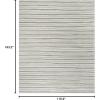 imageMartha Stewart x SAFAVIEH Area Rug Collection  8 x 10 Nimbus Cloud Gray Handmade Wool ampamp Viscose Ideal for Living Room Bedroom Office Dining Space MSR3619ANimbus Cloud Gry