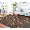 imageMartha Stewart x SAFAVIEH Area Rug Collection  8 x 10 Persimmon Red Handmade Wool ampamp Viscose Ideal for Living Room Bedroom Office Dining Space MSR3611AFrancesca Black