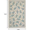 imageMartha Stewart x SAFAVIEH Area Rug Collection  8 x 10 Plumage Blue Handmade Wool Ideal for Living Room Bedroom Office Dining Space MSR3753APlumage Blue