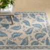 imageMartha Stewart x SAFAVIEH Area Rug Collection  8 x 10 Plumage Blue Handmade Wool Ideal for Living Room Bedroom Office Dining Space MSR3753APlumage Blue