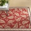 imageMartha Stewart x SAFAVIEH Area Rug Collection  8 x 10 Plumage Blue Handmade Wool Ideal for Living Room Bedroom Office Dining Space MSR3753ASaffron Red