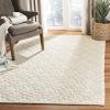 imageMartha Stewart x SAFAVIEH Area Rug Collection  9 x 12 Ivory ampamp Grey Handmade Wool Ideal for Living Room Bedroom Office Dining Space MSR3503FIvory