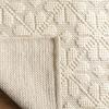 imageMartha Stewart x SAFAVIEH Area Rug Collection  9 x 12 Ivory ampamp Grey Handmade Wool Ideal for Living Room Bedroom Office Dining Space MSR3503FIvory