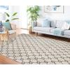 imageMartha Stewart x SAFAVIEH Area Rug Collection  9 x 12 Ivory ampamp Grey Handmade Wool Ideal for Living Room Bedroom Office Dining Space MSR3503FIvoryBlack