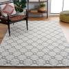 imageMartha Stewart x SAFAVIEH Area Rug Collection  9 x 12 Ivory ampamp Grey Handmade Wool Ideal for Living Room Bedroom Office Dining Space MSR3503FIvoryGreen