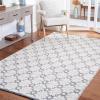 imageMartha Stewart x SAFAVIEH Area Rug Collection  9 x 12 Ivory ampamp Grey Handmade Wool Ideal for Living Room Bedroom Office Dining Space MSR3503FIvoryNavy