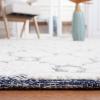imageMartha Stewart x SAFAVIEH Area Rug Collection  9 x 12 Ivory ampamp Grey Handmade Wool Ideal for Living Room Bedroom Office Dining Space MSR3503FIvoryNavy