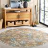 imageMartha Stewart x SAFAVIEH Machine Washable Area Rug Collection  5 x 8 Dark Beige ampamp Light Blue Slip Resistant ampamp Easy Cleaning Ideal for Ideal for Living Room Bedroom Dining Space MSRW187CDark BeigeLight Blue