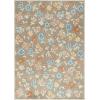 imageMartha Stewart x SAFAVIEH Machine Washable Area Rug Collection  5 x 8 Dark Beige ampamp Light Blue Slip Resistant ampamp Easy Cleaning Ideal for Ideal for Living Room Bedroom Dining Space MSRW187CDark BeigeLight Blue