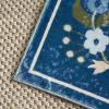 imageMartha Stewart x SAFAVIEH Machine Washable Area Rug Collection  5 x 8 Dark Blue ampamp Beige Slip Resistant ampamp Easy Cleaning Ideal for Ideal for Living Room Bedroom Dining Space MSRW179MDark BlueBeige