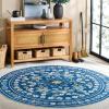 imageMartha Stewart x SAFAVIEH Machine Washable Area Rug Collection  5 x 8 Dark Blue ampamp Beige Slip Resistant ampamp Easy Cleaning Ideal for Ideal for Living Room Bedroom Dining Space MSRW179MDark BlueBeige