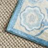 imageMartha Stewart x SAFAVIEH Machine Washable Area Rug Collection  5 x 8 Ivory ampamp Light Blue Slip Resistant ampamp Easy Cleaning Ideal for Ideal for Living Room Bedroom Dining Space MSRW182AIvoryLight Blue