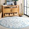 imageMartha Stewart x SAFAVIEH Machine Washable Area Rug Collection  5 x 8 Ivory ampamp Light Blue Slip Resistant ampamp Easy Cleaning Ideal for Ideal for Living Room Bedroom Dining Space MSRW198AIvoryLight Blue