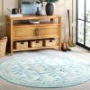 imageMartha Stewart x SAFAVIEH Machine Washable Area Rug Collection  5 x 8 Ivory ampamp Light Blue Slip Resistant ampamp Easy Cleaning Ideal for Ideal for Living Room Bedroom Dining Space MSRW182AIvoryLight Blue
