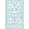 imageMartha Stewart x SAFAVIEH Machine Washable Area Rug Collection  5 x 8 Ivory ampamp Light Blue Slip Resistant ampamp Easy Cleaning Ideal for Ideal for Living Room Bedroom Dining Space MSRW182AIvoryLight Blue