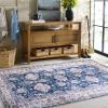 imageMartha Stewart x SAFAVIEH Machine Washable Area Rug Collection  5 x 8 Navy ampamp Beige Slip Resistant ampamp Easy Cleaning Ideal for Ideal for Living Room Bedroom Dining Space MSRW196NNavyBeige