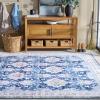 imageMartha Stewart x SAFAVIEH Machine Washable Area Rug Collection  5 x 8 Navy ampamp Beige Slip Resistant ampamp Easy Cleaning Ideal for Ideal for Living Room Bedroom Dining Space MSRW196NNavyBeige