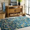 imageMartha Stewart x SAFAVIEH Machine Washable Area Rug Collection  5 x 8 Navy ampamp Gold Slip Resistant ampamp Easy Cleaning Ideal for Ideal for Living Room Bedroom Dining Space MSRW192NNavyGold