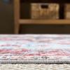 imageMartha Stewart x SAFAVIEH Machine Washable Area Rug Collection  5 x 8 Red ampamp Blue Slip Resistant ampamp Easy Cleaning Ideal for Ideal for Living Room Bedroom Dining Space MSRW148MRedBlue