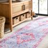 imageMartha Stewart x SAFAVIEH Machine Washable Area Rug Collection  5 x 8 Red ampamp Blue Slip Resistant ampamp Easy Cleaning Ideal for Ideal for Living Room Bedroom Dining Space MSRW148MRedBlue