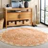 imageMartha Stewart x SAFAVIEH Machine Washable Area Rug Collection  5 x 8 Rust ampamp Beige Slip Resistant ampamp Easy Cleaning Ideal for Ideal for Living Room Bedroom Dining Space MSRW184QRustBeige