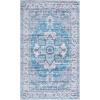 imageMartha Stewart x SAFAVIEH Machine Washable Area Rug Collection  5 x 8 Rust ampamp Blue Slip Resistant ampamp Easy Cleaning Ideal for Ideal for Living Room Bedroom Dining Space MSRW113QGreyTurquoise