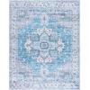 imageMartha Stewart x SAFAVIEH Machine Washable Area Rug Collection  5 x 8 Rust ampamp Blue Slip Resistant ampamp Easy Cleaning Ideal for Ideal for Living Room Bedroom Dining Space MSRW113QGreyTurquoise