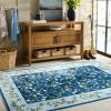 imageMartha Stewart x SAFAVIEH Machine Washable Area Rug Collection  5 x 8 Rust ampamp Gold Slip Resistant ampamp Easy Cleaning Ideal for Ideal for Living Room Bedroom Dining Space MSRW195QDark BlueLight Blue